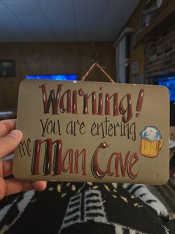 Small Wooden Man Cave Sign 