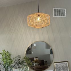 Natural Wicker Chandelier/Pendant Light 