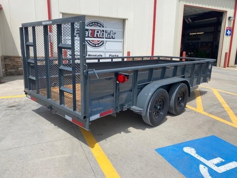 7x18 18' Mid- Side Utility Trailer