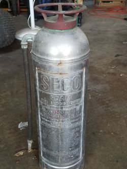 Seco foam fire extinguisher.