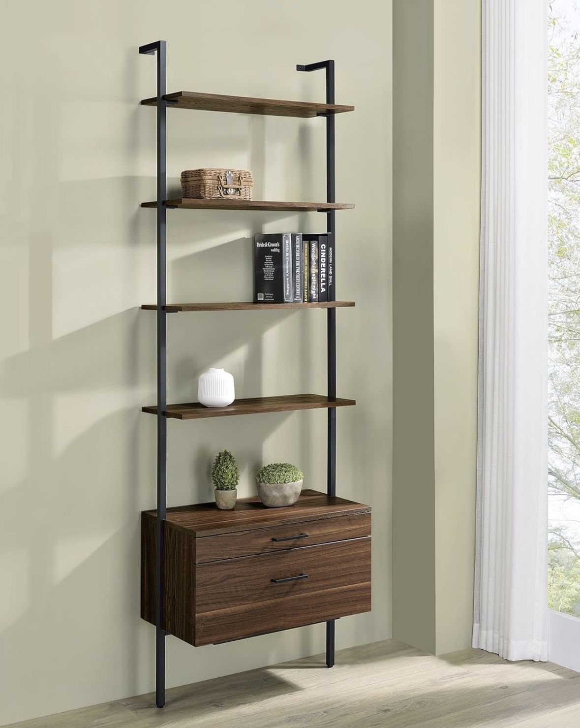 4 Shelf Storage Wall Bookshelf [BRAND NEW, STILL IN BOX]