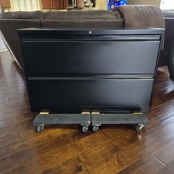 2 Drawer Locking Cabinet With Key
