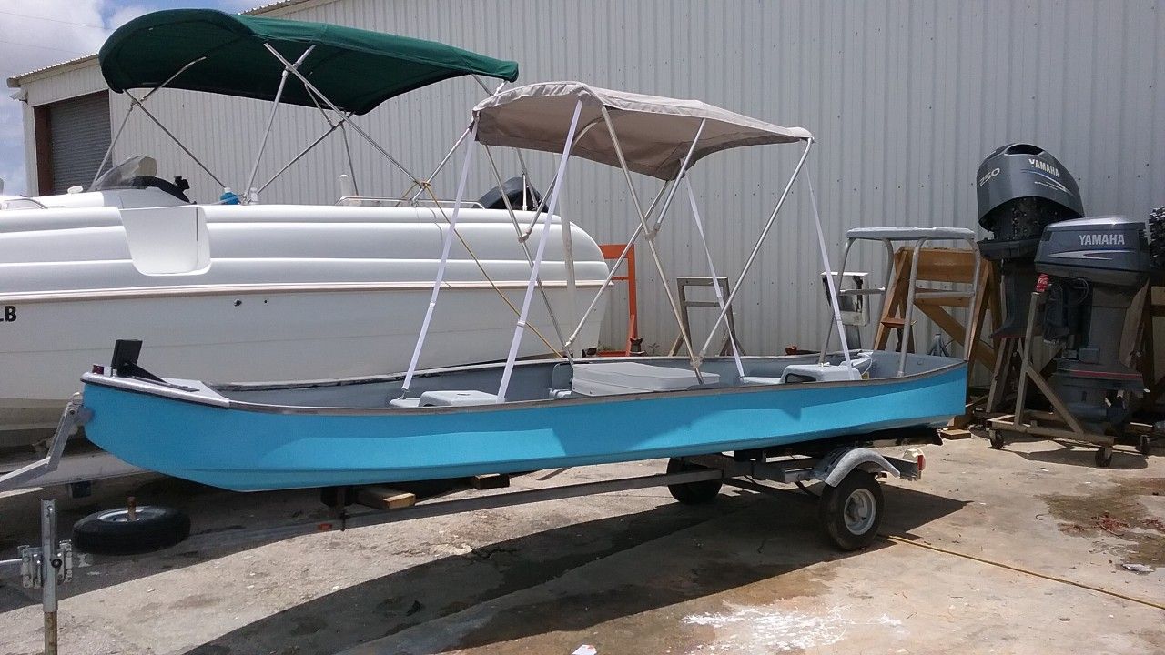 Gheenoe 15 foot with 20 horsepower Yamaha & trailer for Sale in Miami