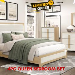 4 PC QUEEN BEDROOM SET