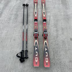 Rossignol 170 Cm skis Ski With poles 