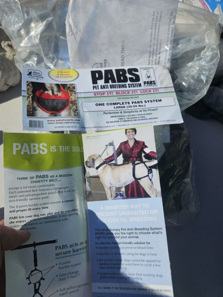 Pet Anti Breeding System PABS Dog Chastity Diaper