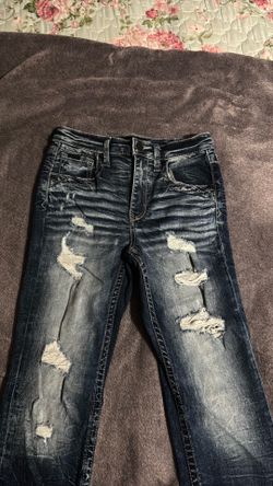 USED YOUNG BOYS BUCKLE BLACK JEANS