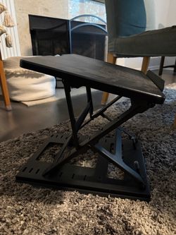 Black Adjustable Laptop Standing Desk Riser