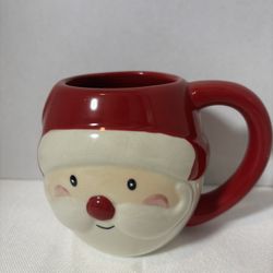 Magenta Santa Clause Holiday Christmas Barrel Mug 