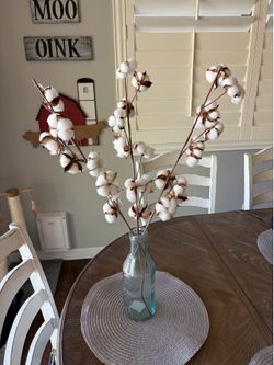 Cotton in glass container