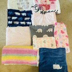 10 Pack: Assorted Toddler/Kid Heavy Blankets