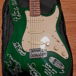 Electric Guitar Sign By Girls Band Iron Maiden