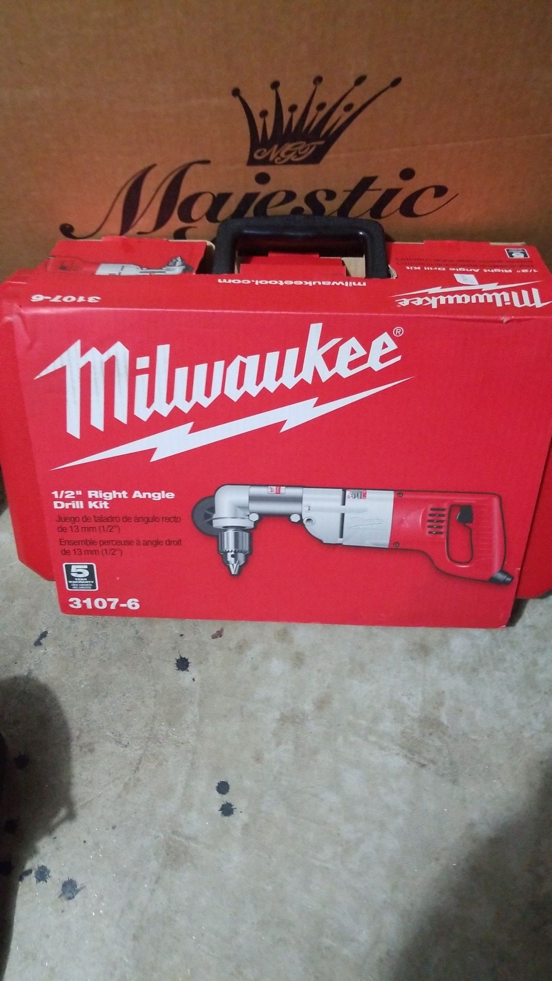 Milwaukee half inch right angle drill kit