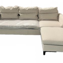Sofa sectional with usb. Oatmeal beige. Brand new 98x73x46