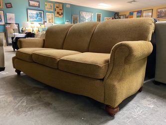 BASSET Golden Brown Rolled Arm 3-Seat Sofa