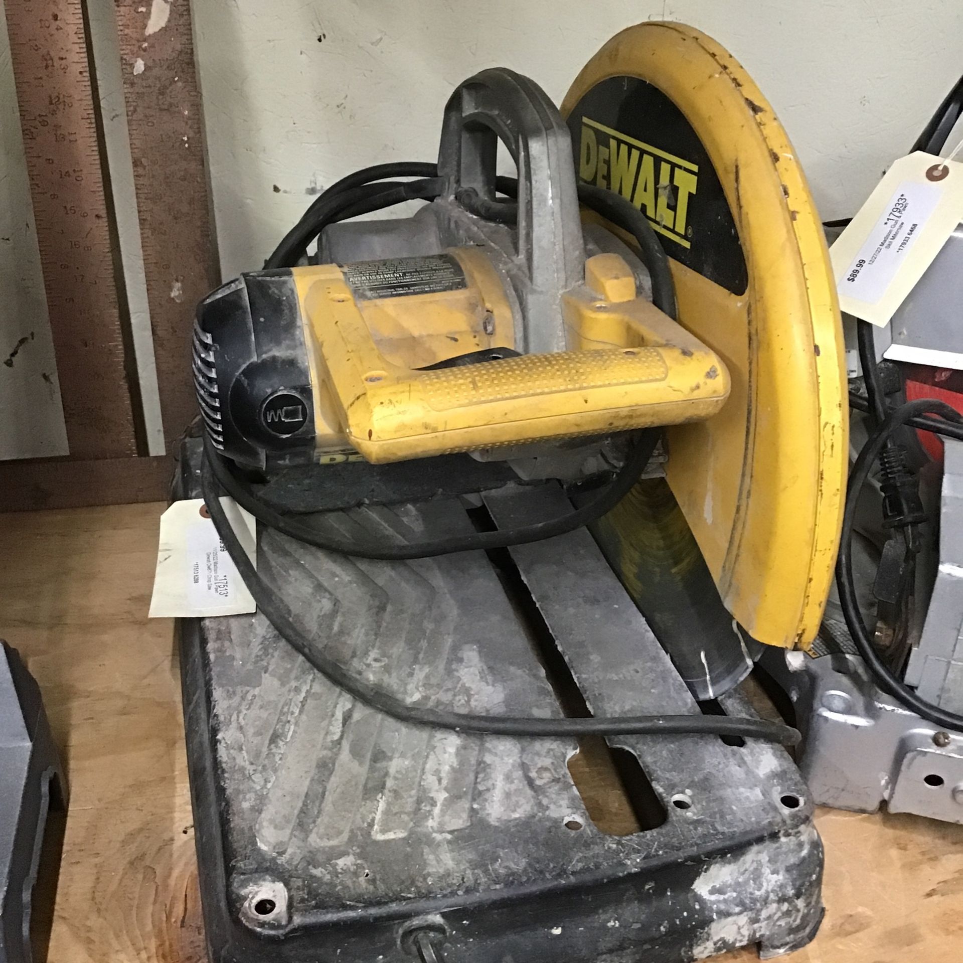 Dewalt Mason Chop Saw