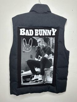 Custom Bad Bunny Battle Vest Jacket Size Medium One of a Kind