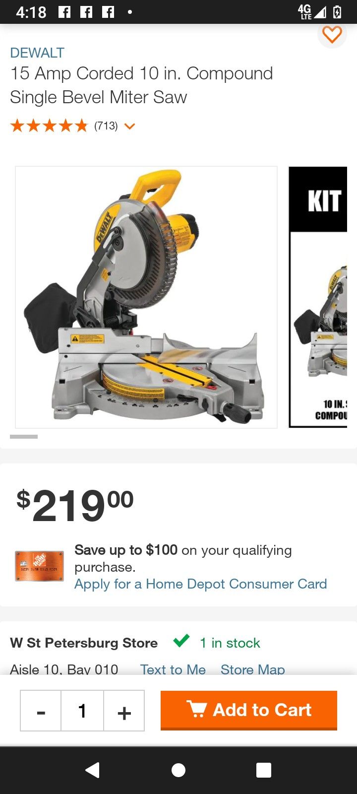 DeWalt Compound Miter Saw