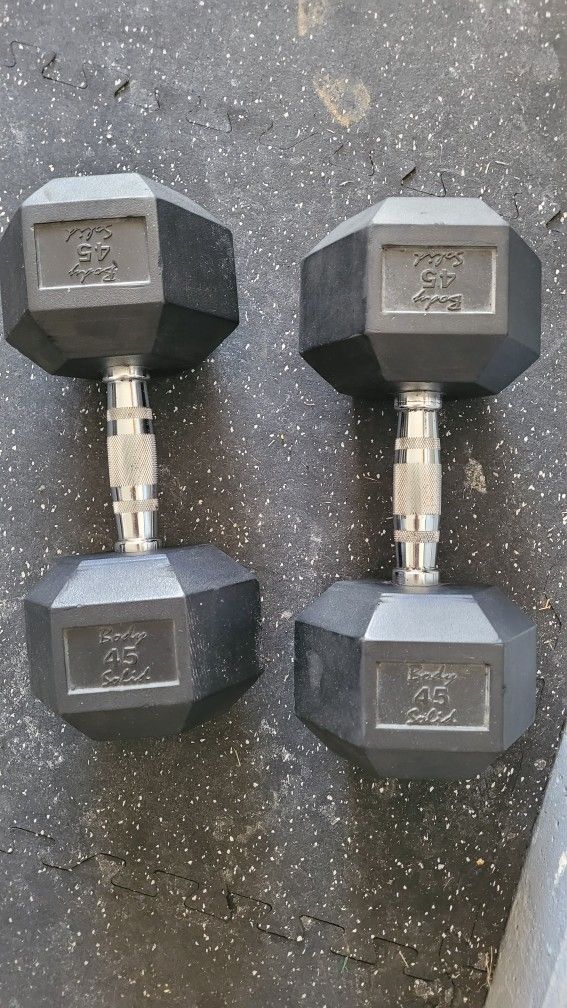 45 Lb Dumbbells 