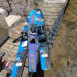 Water Skis Single Hobie Hx 1000 And Pair HD Xytra