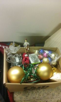10 boxes of Christmas stuff