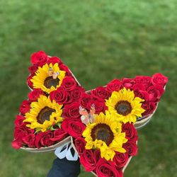 Valentine's Day Butterfly Flower