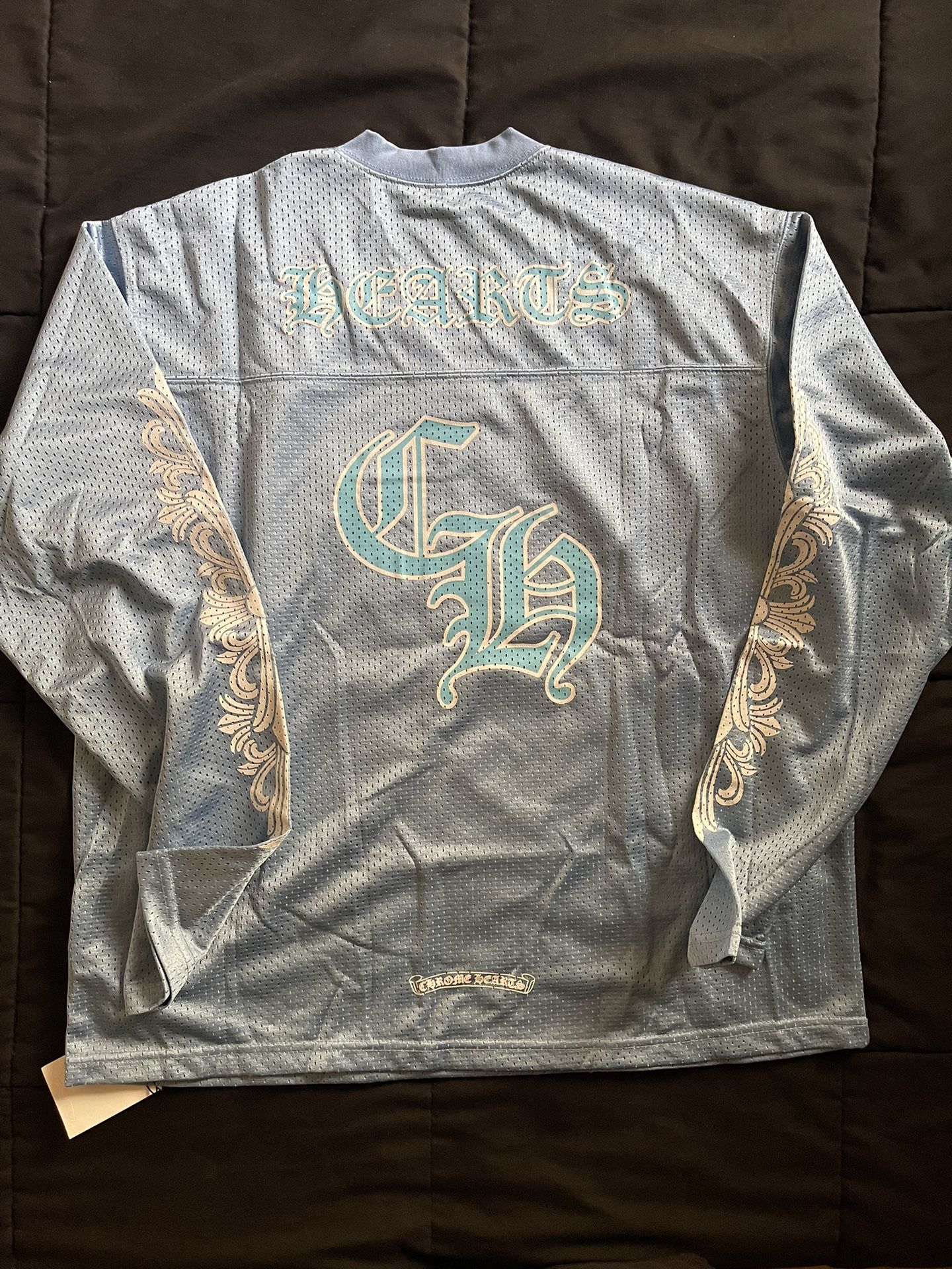 新品M chrome hearts MESH WARM UP JERSEY Chrome Hearts Mesh Warm Up Jersey - Black mesh jersey, excellent