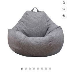 2 Grey Bean Bag Covers