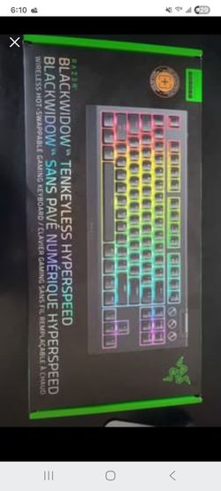 Razer BlackWidow V4 Tenkeyless HyperSpeed Gaming Keyboard