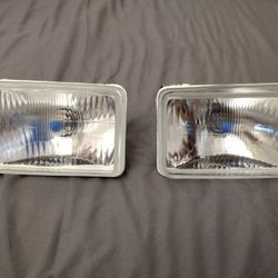 NEW set of headlights (4x6 Inches) Aftermarket 