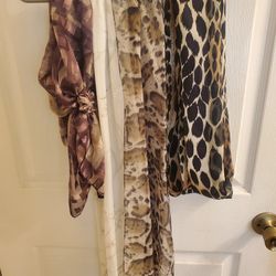 4 New Pretty Ladies Scarfs Each At $10