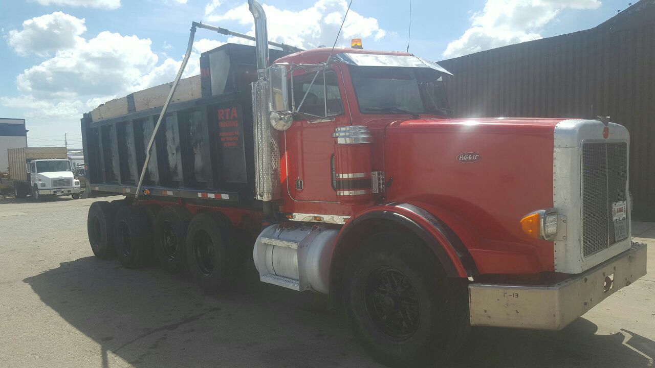 87 Peterbilt Quad Axle dump truck