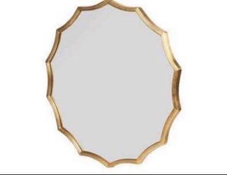 New 40" Round Sunburst Wall Mirror Decor Gold Finish