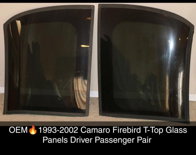🔥🔥 OEM 1993 To 2002 Camero Firebird T-Top Glass Panels Driver Passenger Pair  $290
