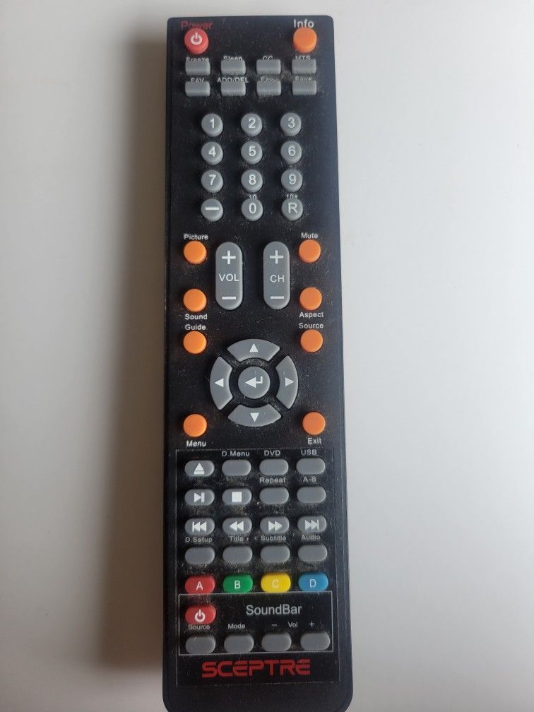 Replacement Remote for Sceptre tv E245BV-FHD