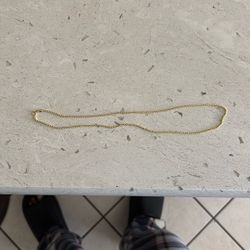 14kt 18in Gold Hollow Rope Chain 