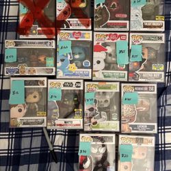 Various Funko Pops