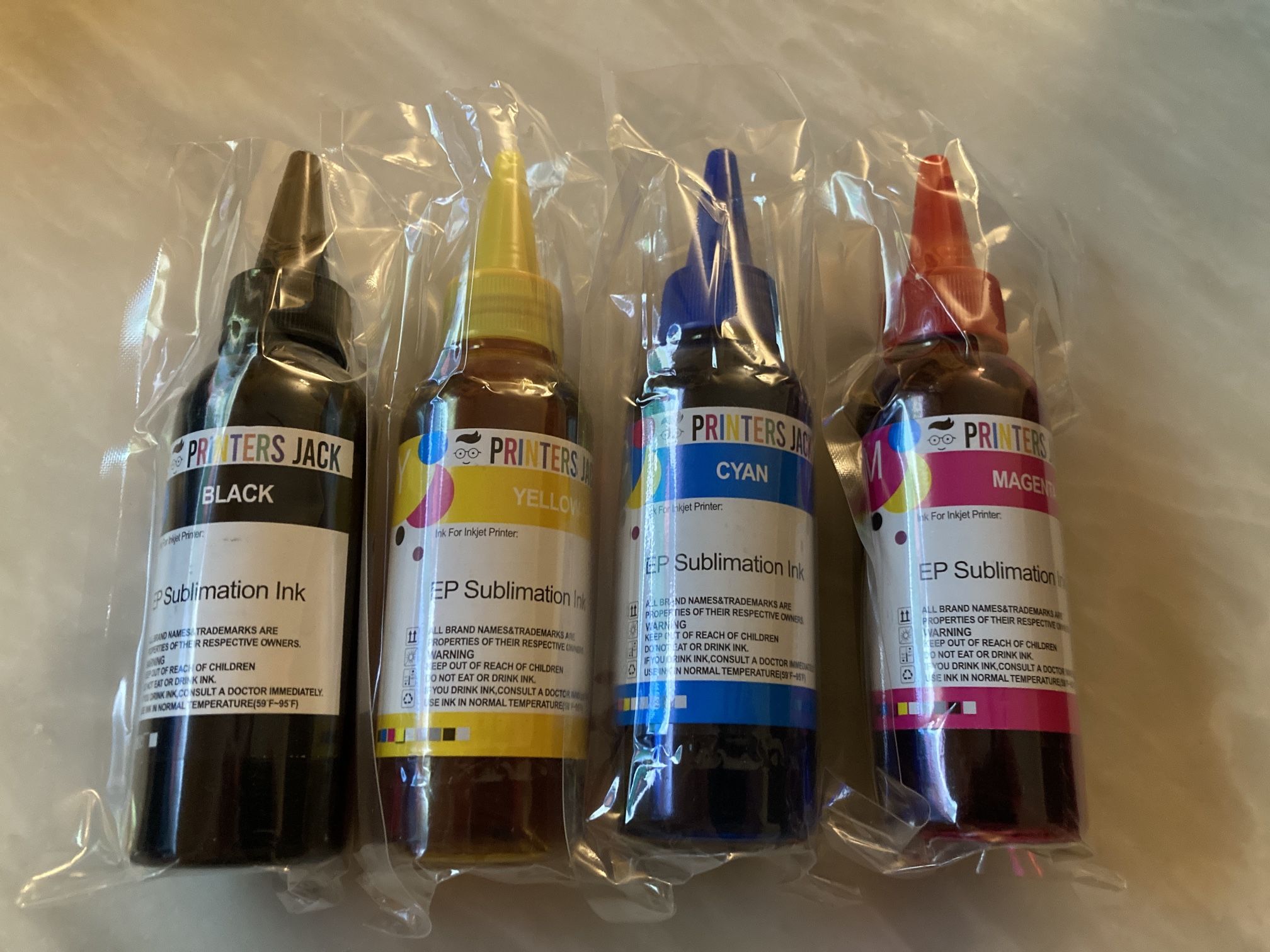 Espon EcoTank Ink Refill Black Yellow Cyan Magenta