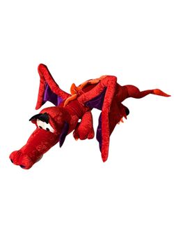 XL red dragon plush 5ft long 