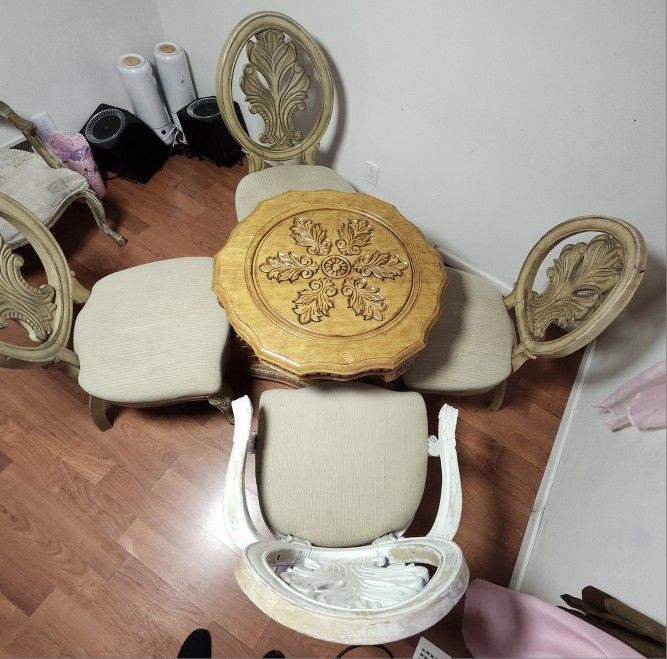 Wooden Dining Chairs (4)