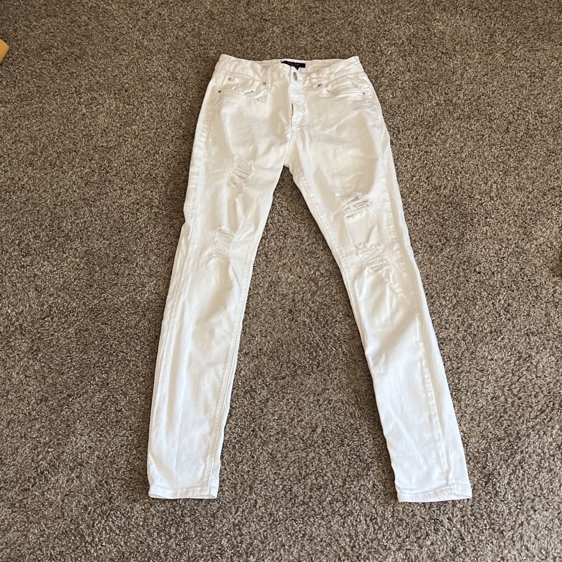 White Distressed Jeans