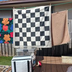 Cotton Chess Board 4  By 4 Feet. 