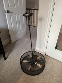 5-Light Ceiling Mounted Industrial Fixture