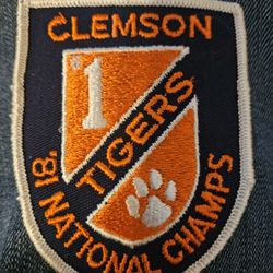 Clemson Tigers 1981 National Championship Patch