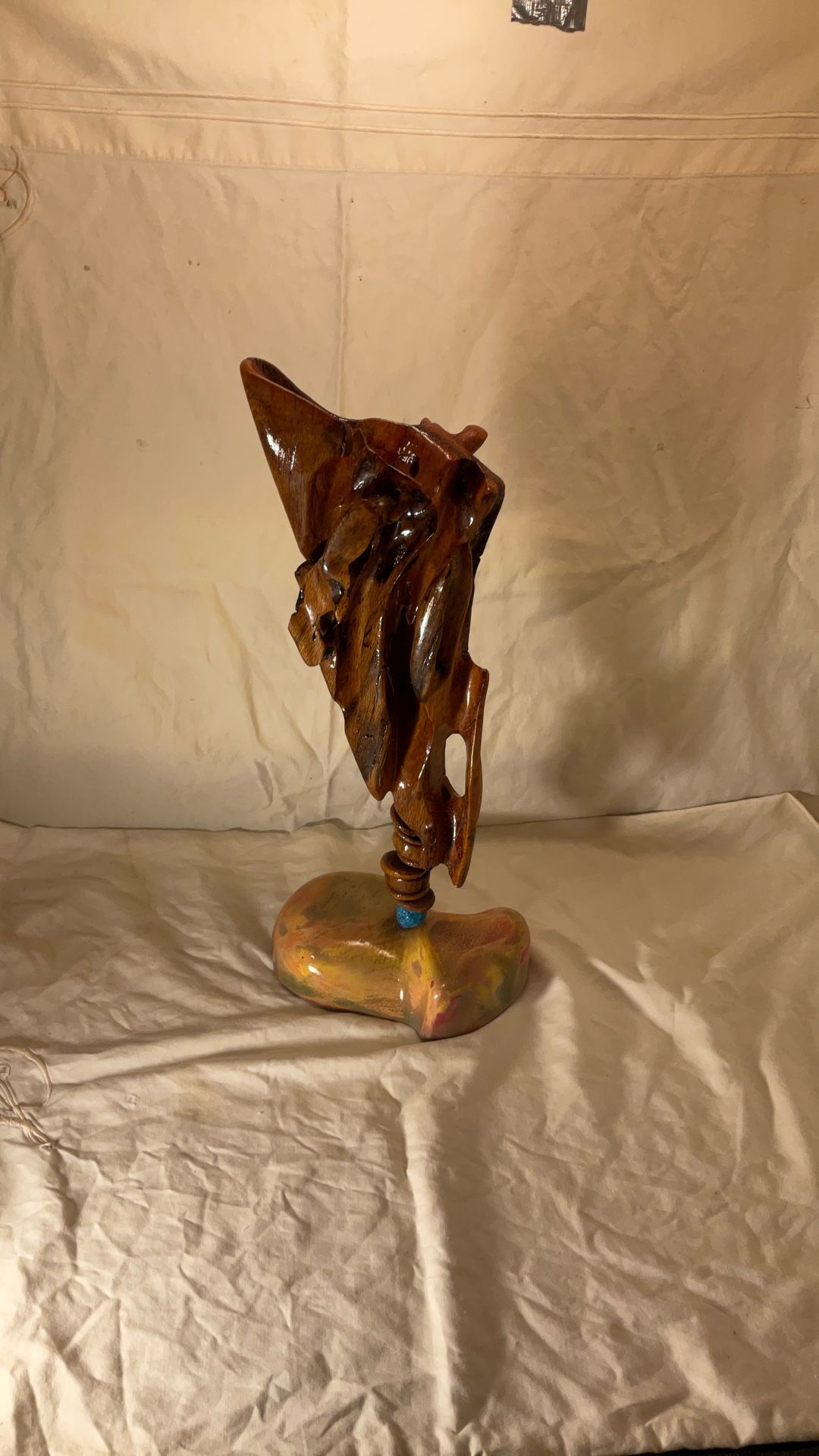 One Of A Kind Wood Sculpture By Makolimi