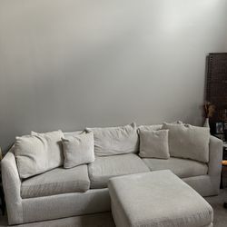 Cream 3 piece living room set