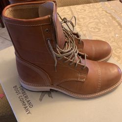 Timberland Boot Company Coulter 9 Eye Boot Size 10 Rust Made In USA 4114R