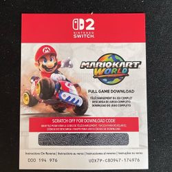 Nintendo Switch 2 Mario Kart World Digital Download