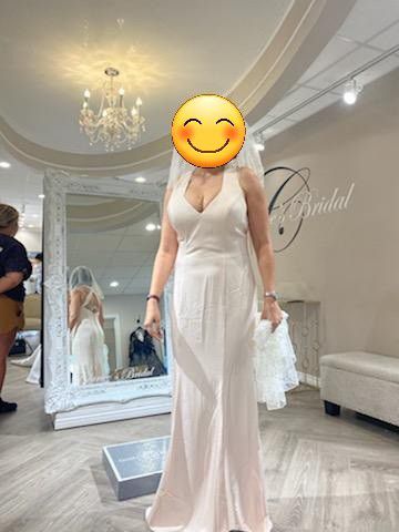 Allure Bridesmaid Dress. Size 14. Powder Color.