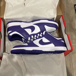$200, Dunk Low Court Purple, Size 8.5 Mens